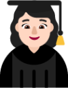 woman student light emoji