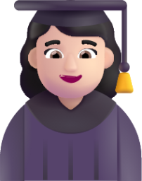 woman student light emoji