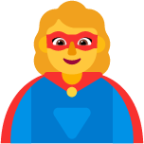 woman superhero default emoji