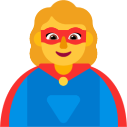 woman superhero default emoji