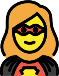 woman superhero emoji