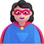 woman superhero light emoji