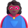 woman superhero medium dark emoji