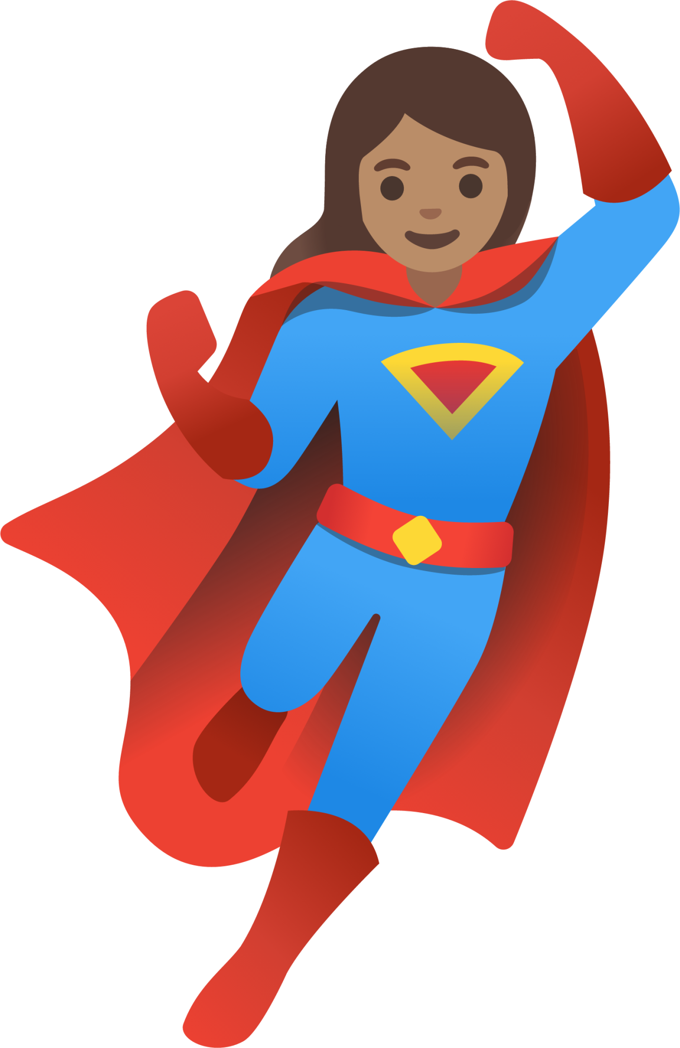 woman superhero: medium skin tone emoji