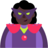 woman supervillain dark emoji