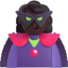 woman supervillain dark emoji