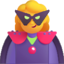 woman supervillain default emoji