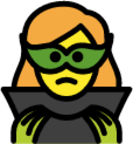 woman supervillain emoji