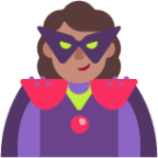 woman supervillain medium emoji