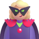 woman supervillain medium light emoji