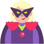 woman supervillain medium light emoji