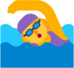 woman swimming default emoji