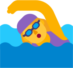 woman swimming default emoji