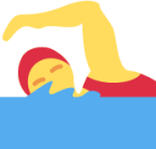 woman swimming emoji