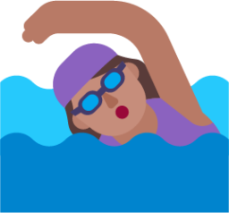 woman swimming medium emoji