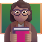 woman teacher medium emoji