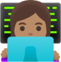 woman technologist: medium skin tone emoji