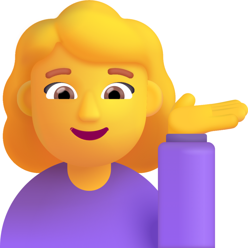 woman tipping hand default emoji