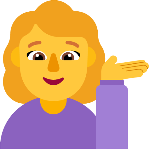 woman tipping hand default emoji