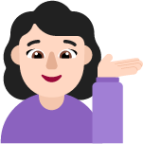 woman tipping hand light emoji