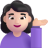 woman tipping hand light emoji