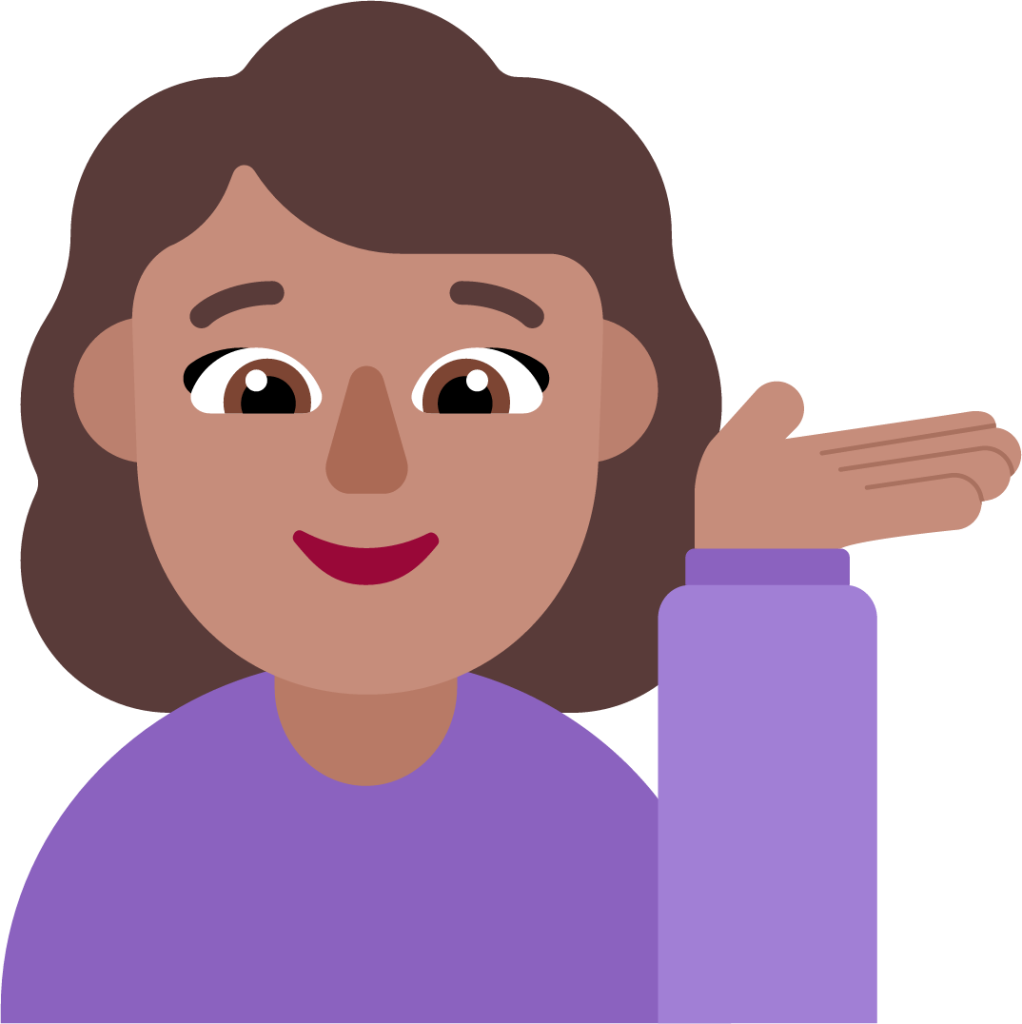 woman tipping hand medium emoji