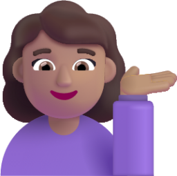 woman tipping hand medium emoji