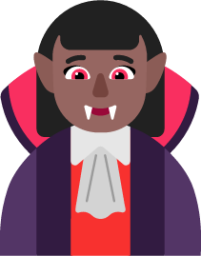 woman vampire medium dark emoji