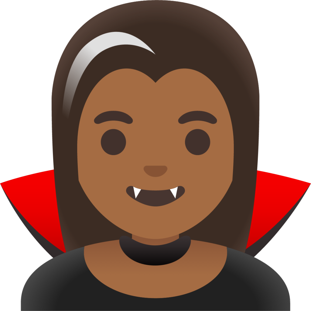 woman vampire: medium-dark skin tone emoji