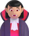 woman vampire medium light emoji