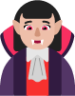 woman vampire medium light emoji