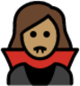 woman vampire: medium skin tone emoji