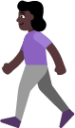 woman walking dark emoji