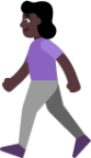 woman walking dark emoji