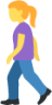 woman walking emoji