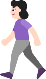 woman walking light emoji