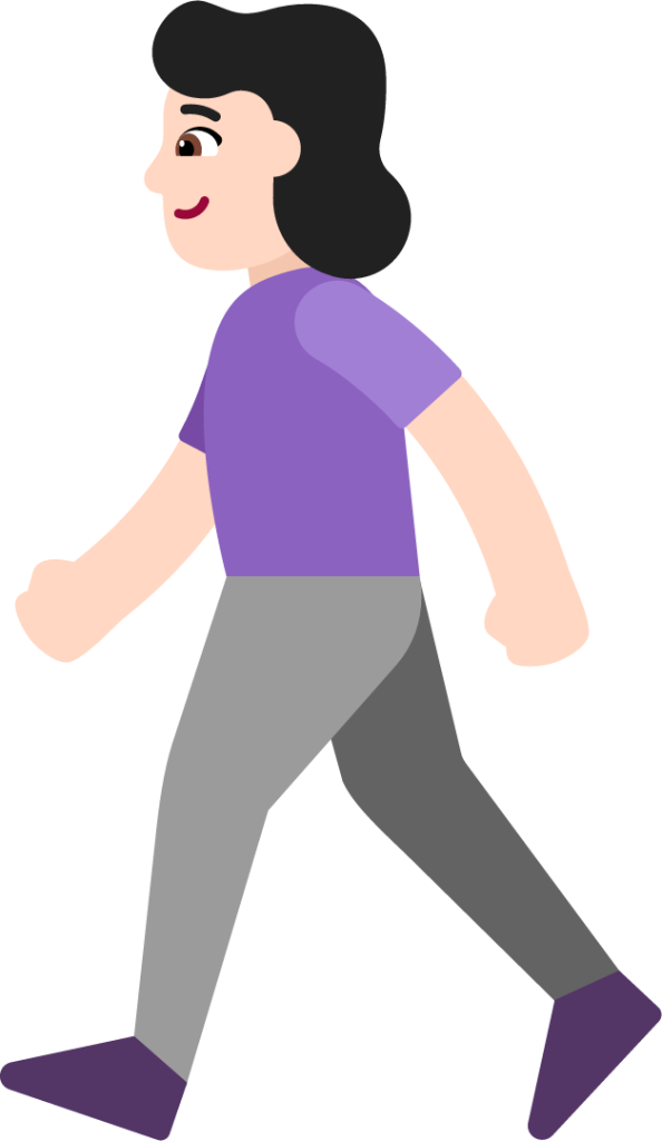woman walking light emoji