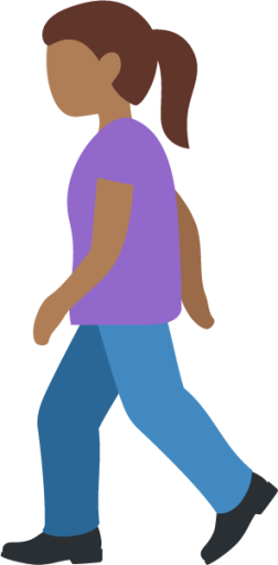 woman walking: medium-dark skin tone emoji