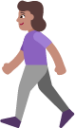 woman walking medium emoji