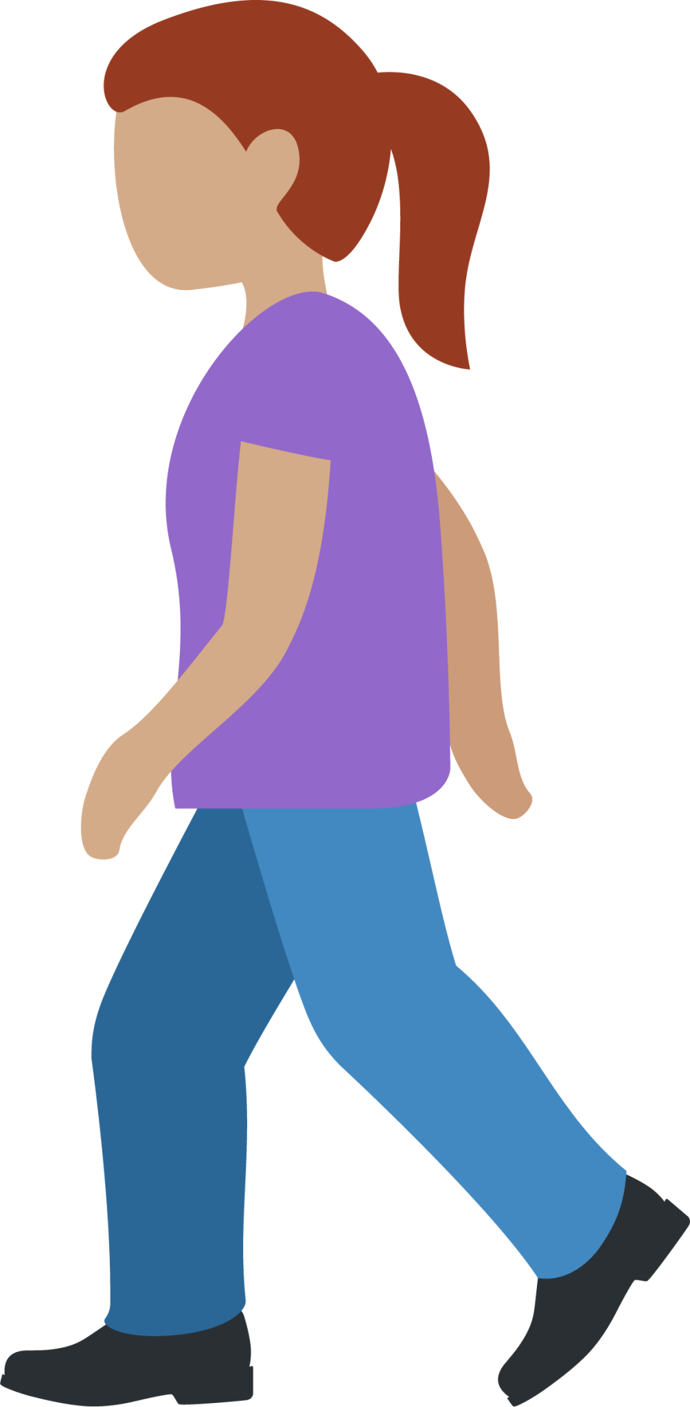woman walking: medium skin tone emoji