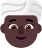 woman wearing turban dark emoji