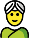 woman wearing turban emoji