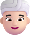 woman wearing turban light emoji
