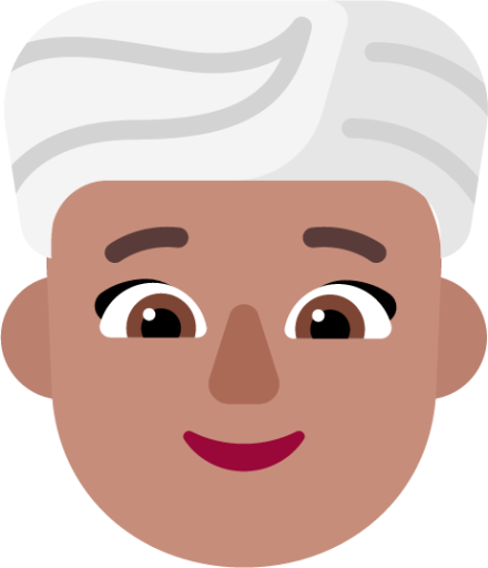 woman wearing turban medium emoji