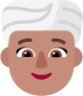 woman wearing turban medium emoji