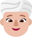 woman wearing turban medium light emoji