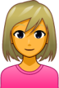 woman with blond hair emoji