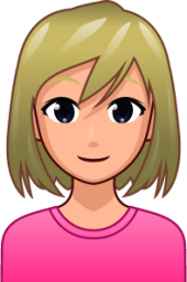woman with blond hair (plain) emoji