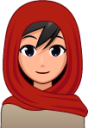 woman with head scarf (plain) emoji