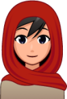 woman with head scarf (plain) emoji